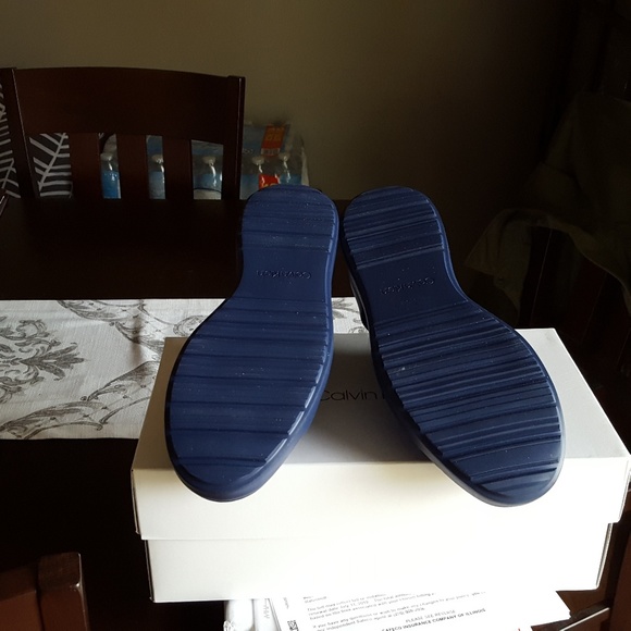 Men's Calvin Klein leather sneakers BNIB - Picture 6 of 7